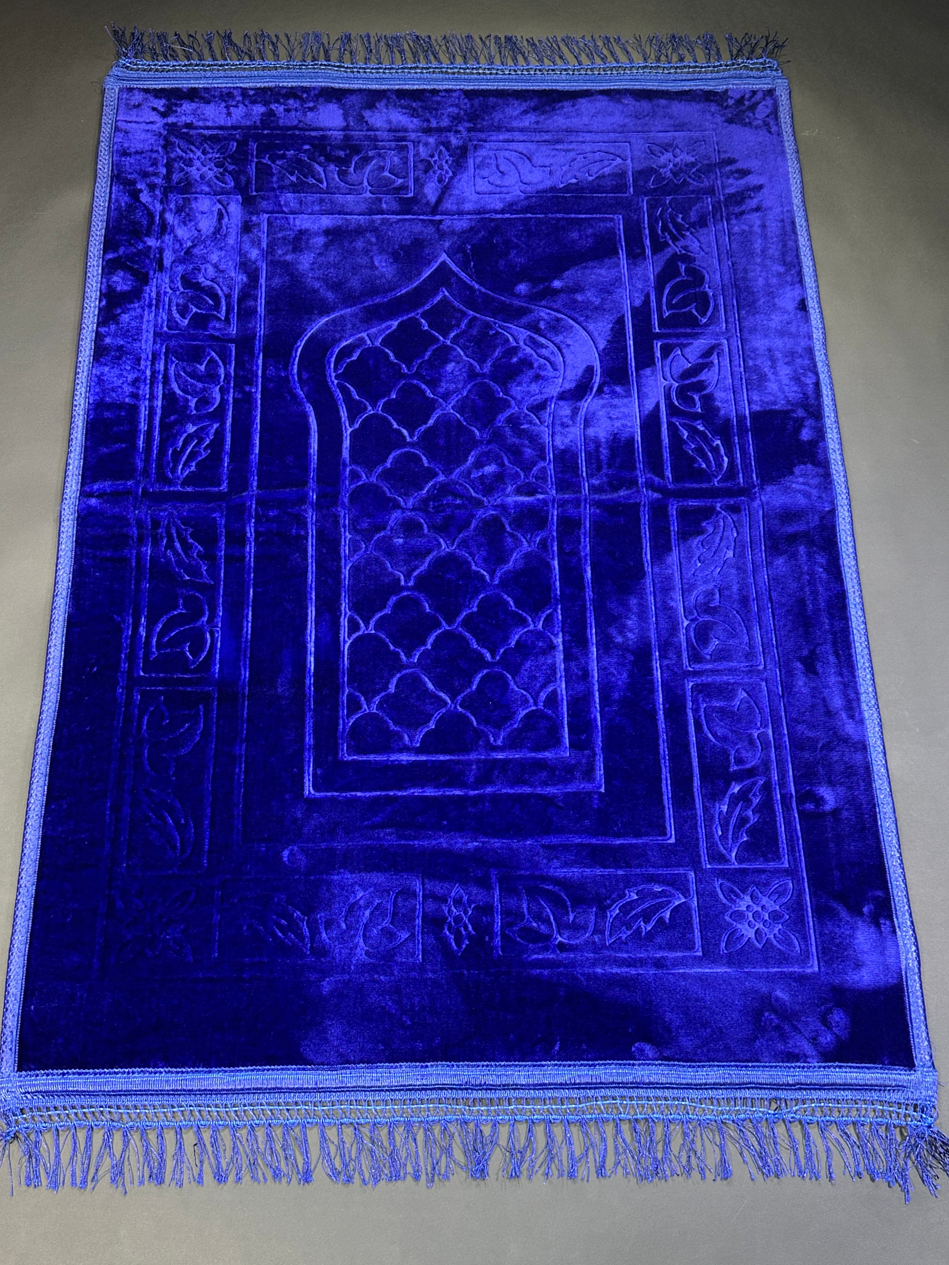 Luxury blue prayer mat