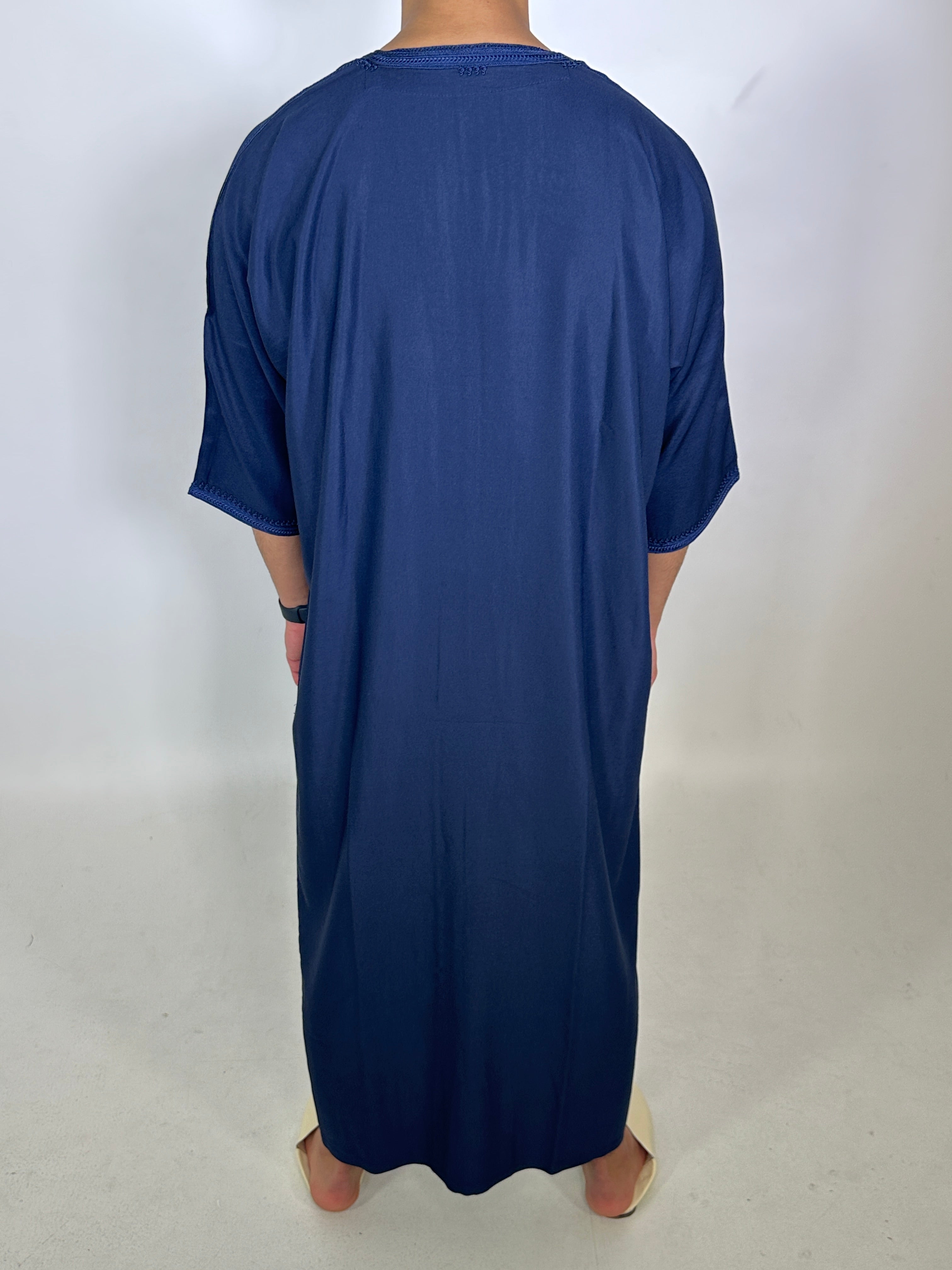 Djellaba Al Hoceima navy rearview