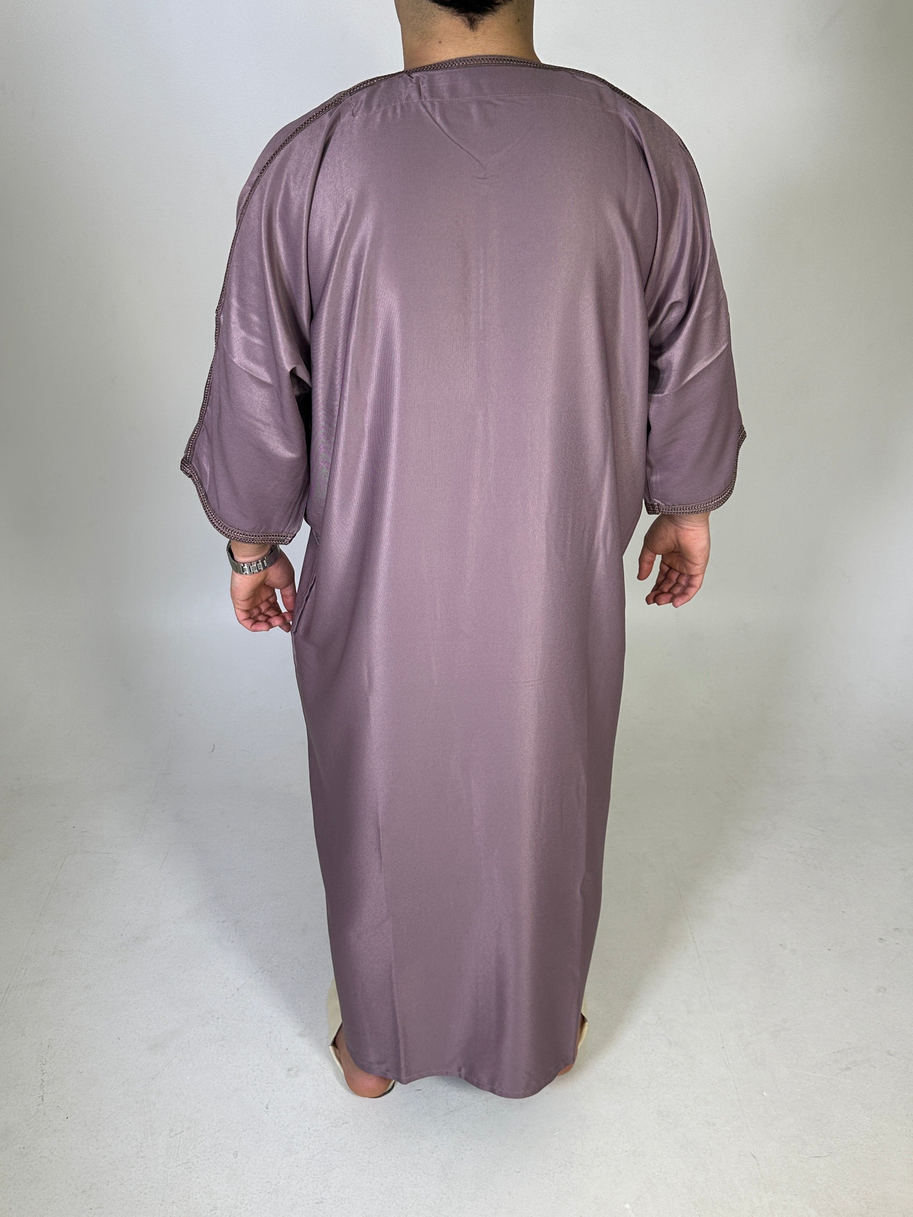 Djellaba Meknes Mauve rearview