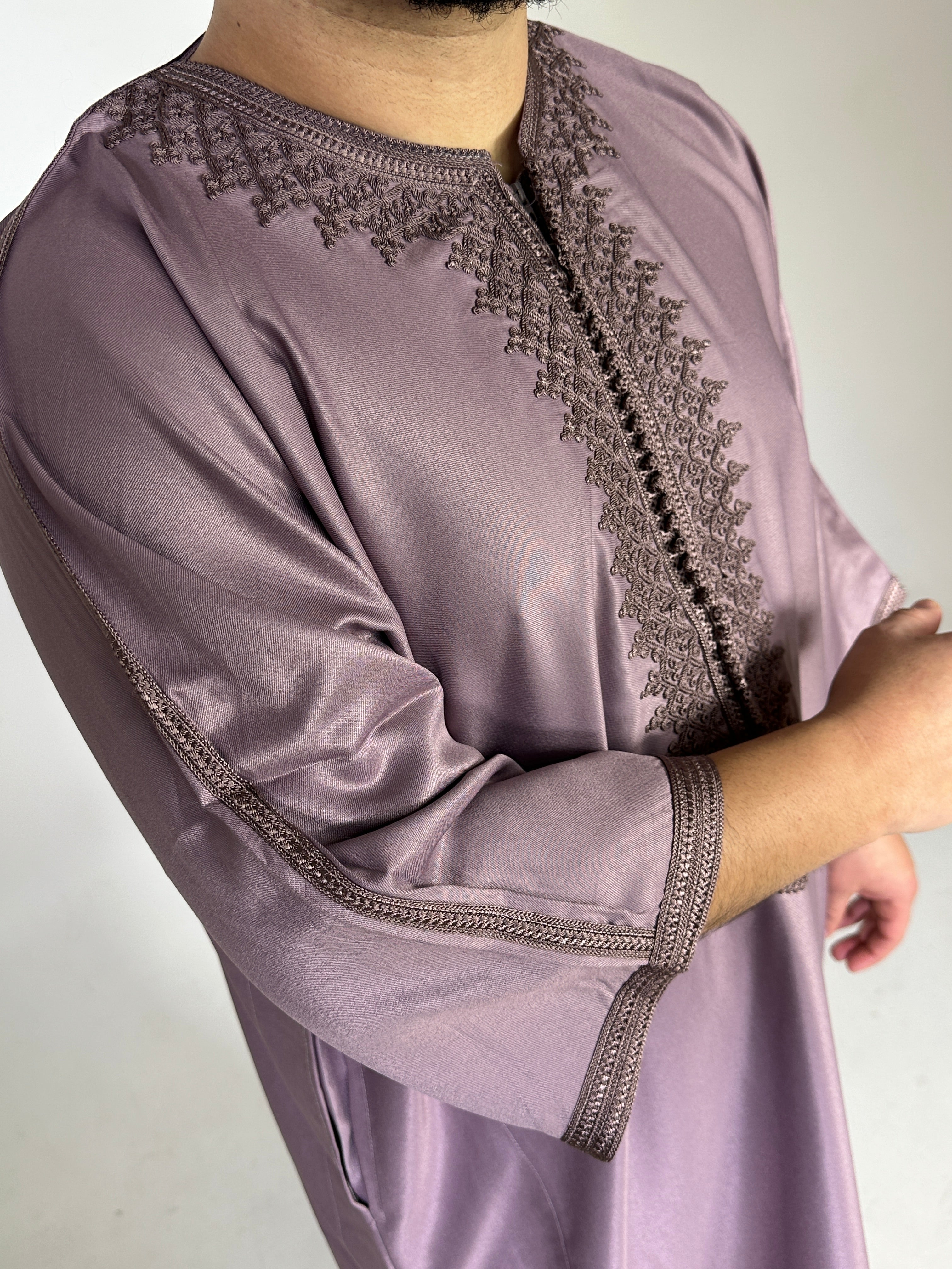 Djellaba Meknes Mauve sideview