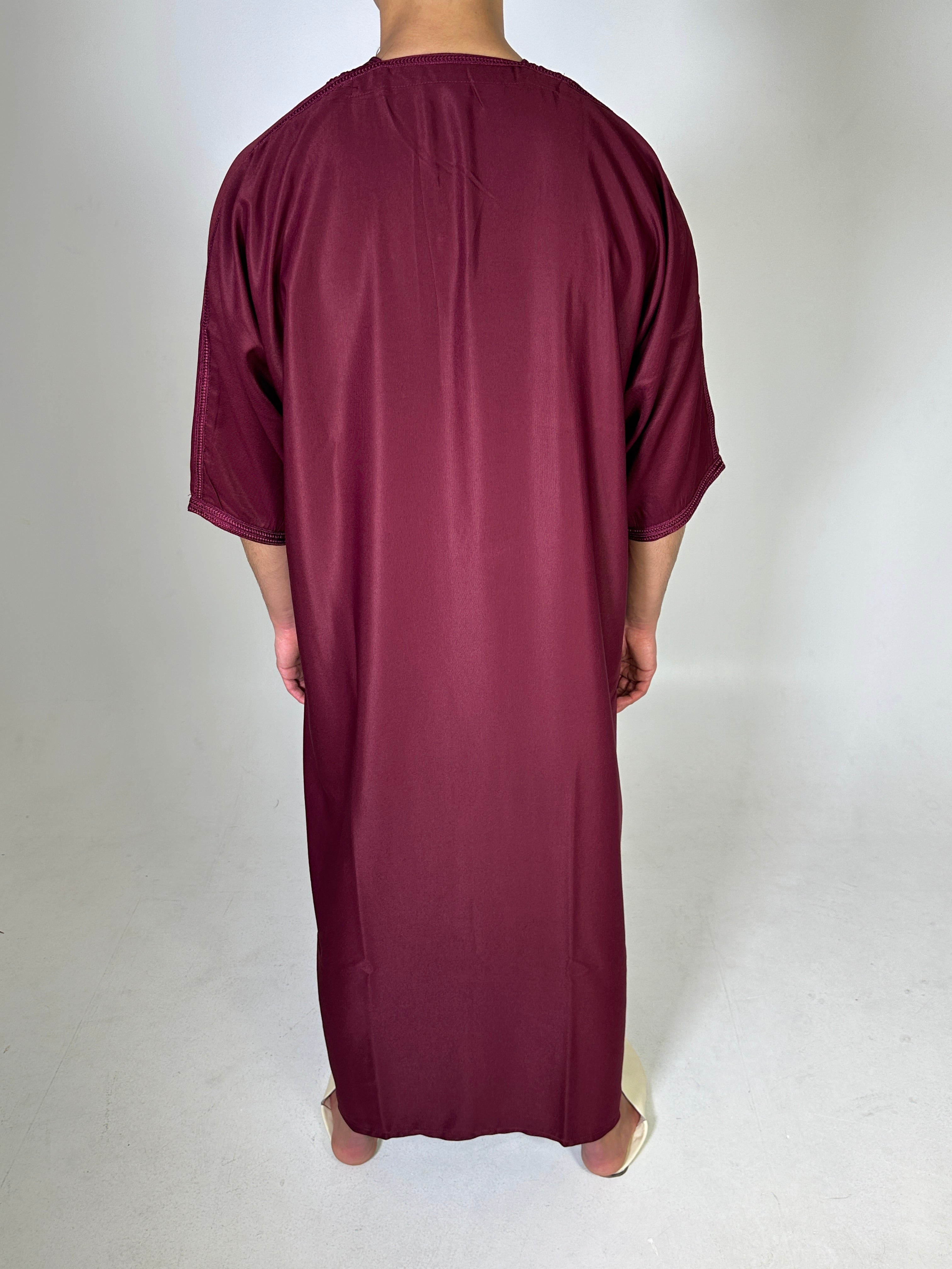 Djellaba Meknes Bordeaux rearview