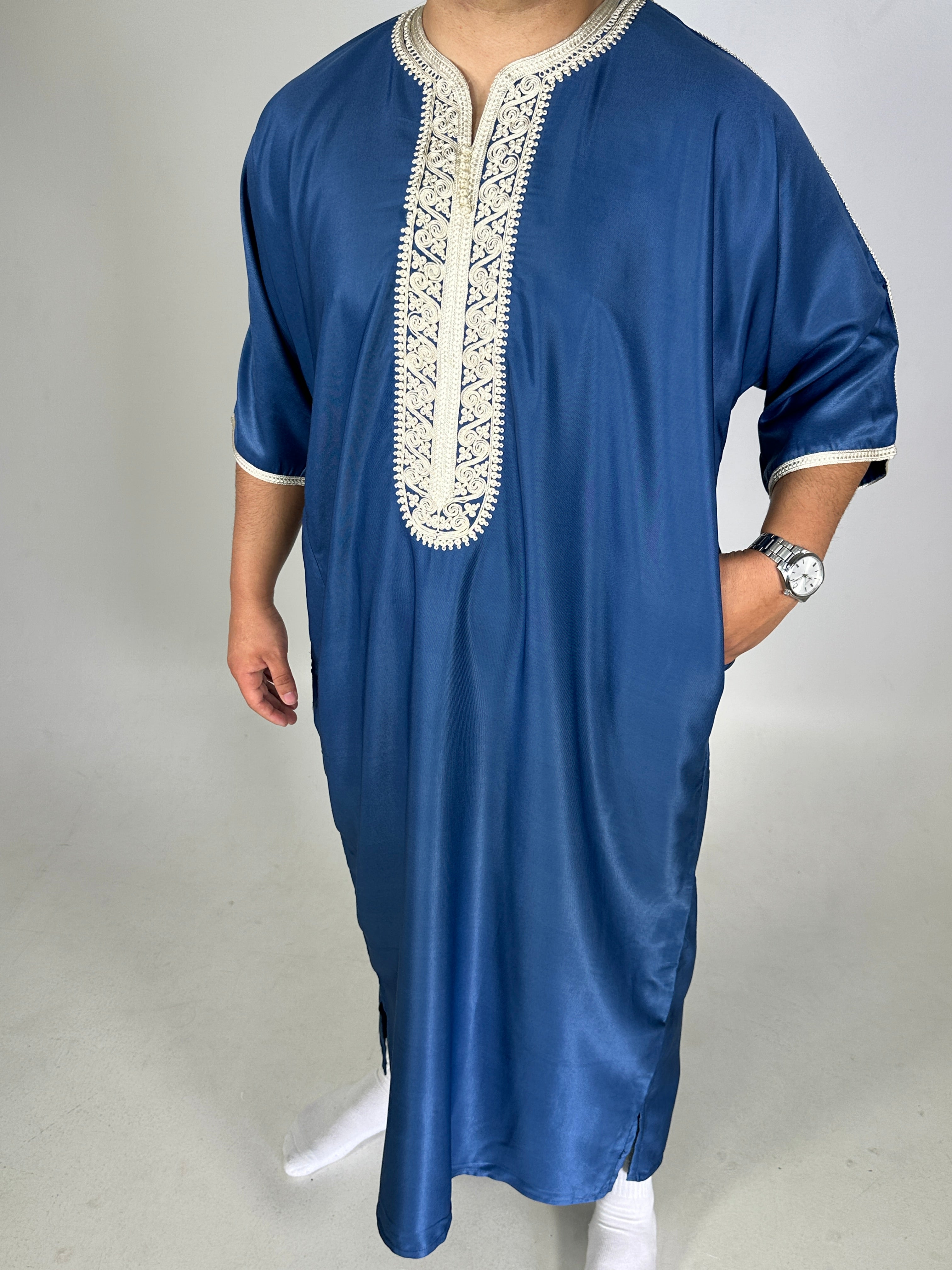 Gandoura Tétouan - Blue - Sensaya for men