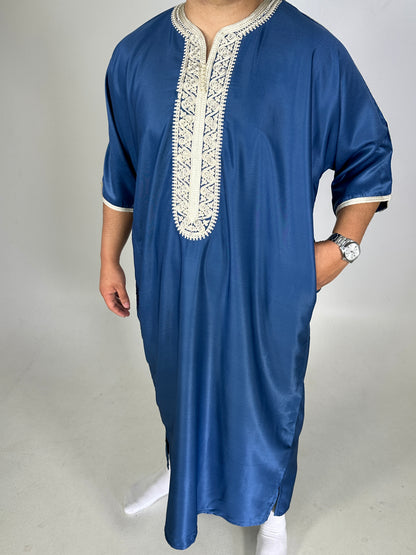 Gandoura Tétouan - Blue - Sensaya for men