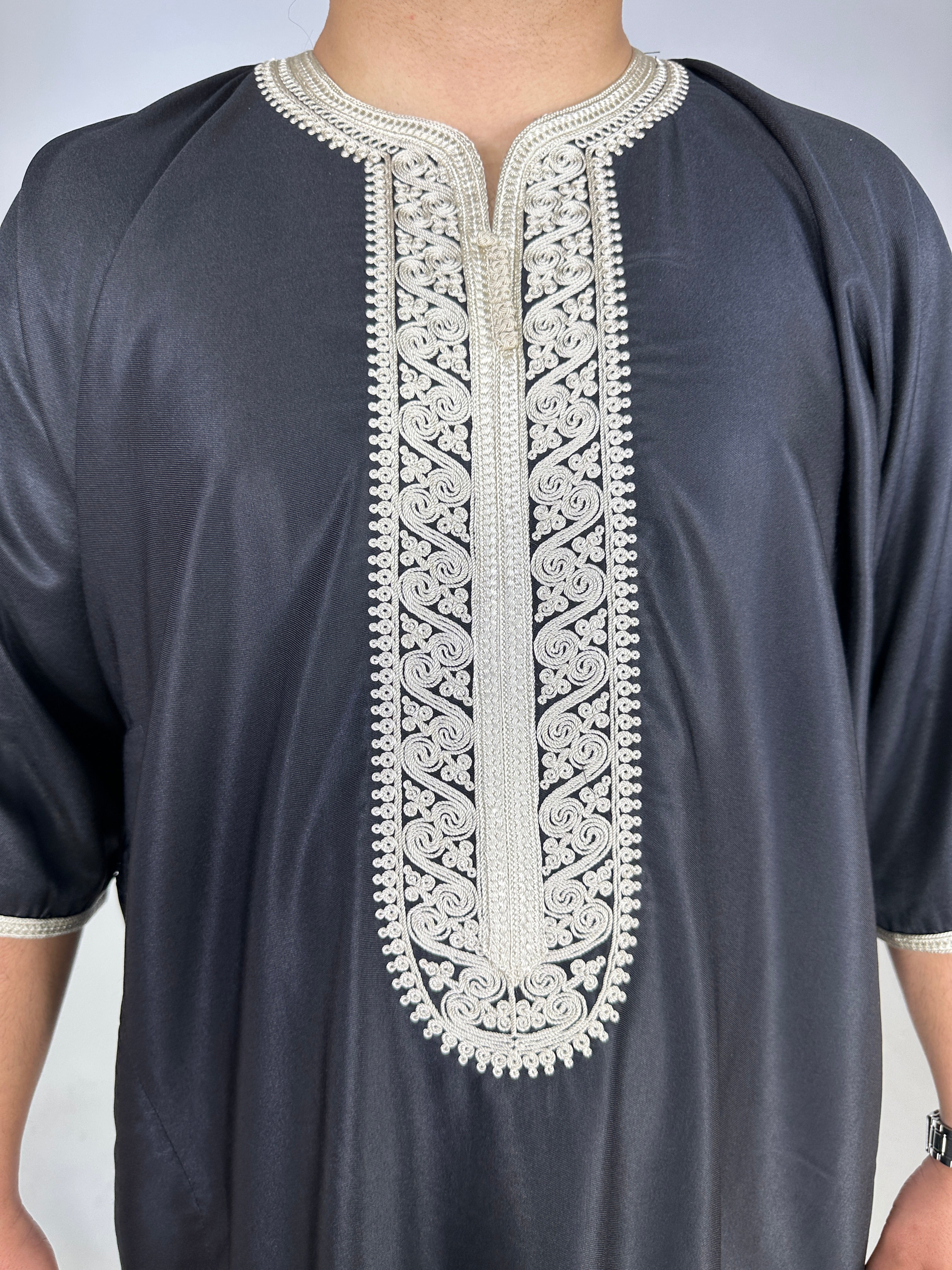 Gandoura Tétouan - Black - Sensaya for men